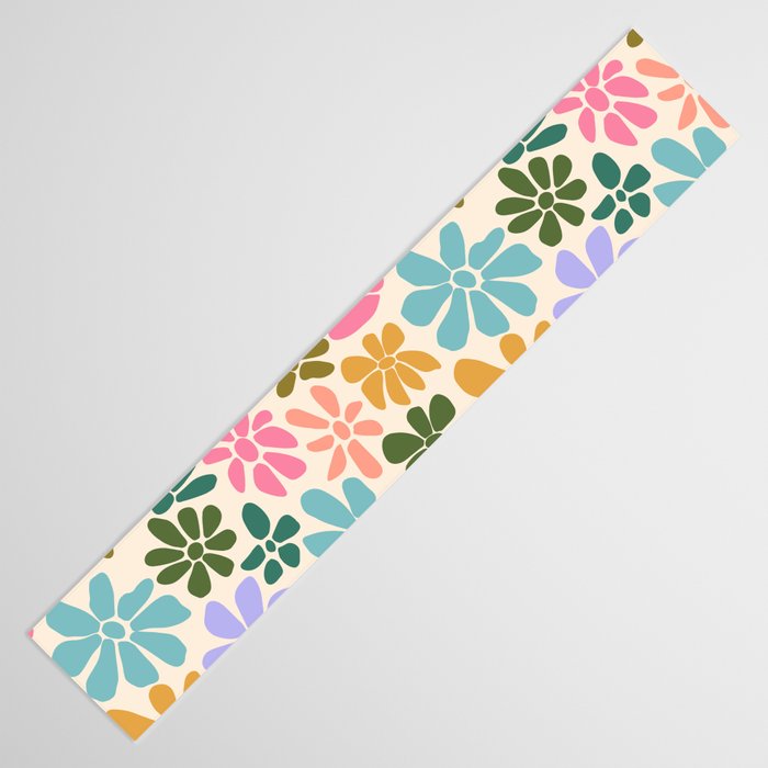 Retro Daisies - Rainbow Fun Table Runner Gallery Image 3