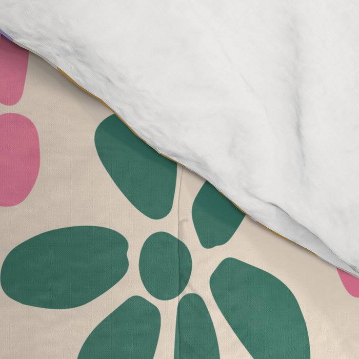 Retro Daisies - Rainbow Fun Comforter Gallery Image 4