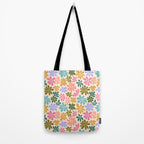 Retro Daisies - Rainbow Fun Tote Bag Gallery Image 2