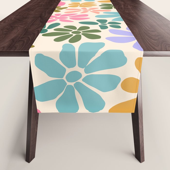 Retro Daisies - Rainbow Fun Table Runner Gallery Image 1