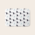 Flying Elegant Swan Pattern Bath Mat Gallery Image 1