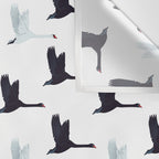 Flying Elegant Swan Pattern Wall Tapestry Gallery Image 3