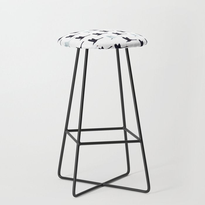 Flying Elegant Swan Pattern Stool Gallery Image 1