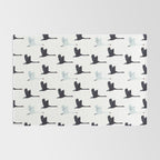 Flying Elegant Swan Pattern Rug Gallery Image 2