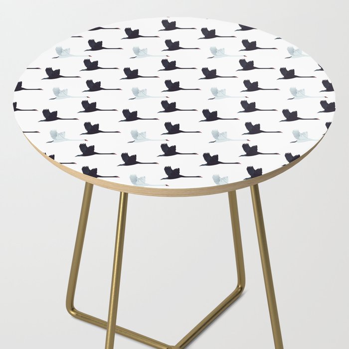 Flying Elegant Swan Pattern Side Table Gallery Image 2