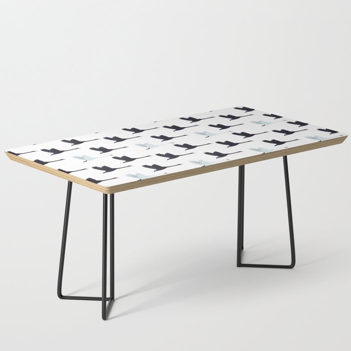 Flying Elegant Swan Pattern Coffee Table Gallery Image 1
