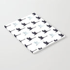 Flying Elegant Swan Pattern Notebook Gallery Image 2