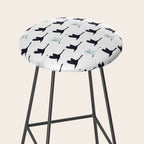 Flying Elegant Swan Pattern Stool Gallery Image 2
