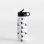 Flying Elegant Swan Pattern Water Bottle Gallery Image 1