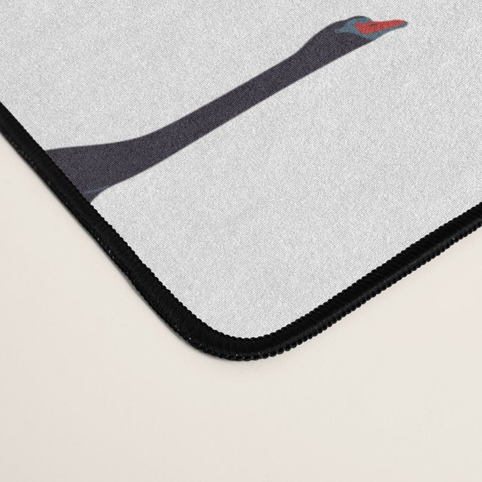 Flying Elegant Swan Pattern Desk Mat Gallery Image 4