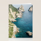 Coast of Capri | Italy coastal travel photography Stationery Card Gallery Image 2