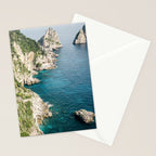 Coast of Capri | Italy coastal travel photography Stationery Card Gallery Image 2