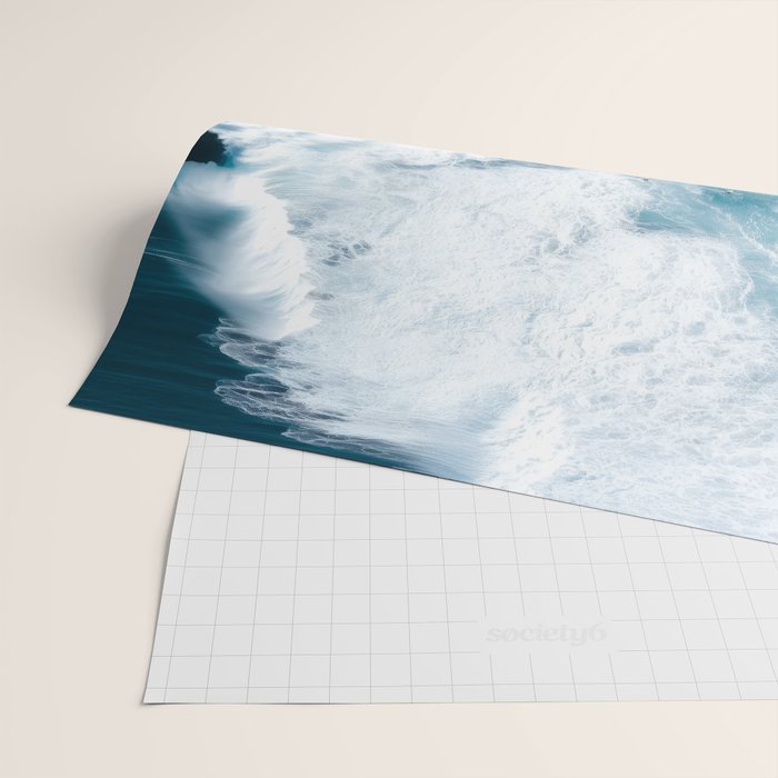 Surfers in Motion - Aerial Ocean Wave Photography Wrapping Paper Gallery Image 2