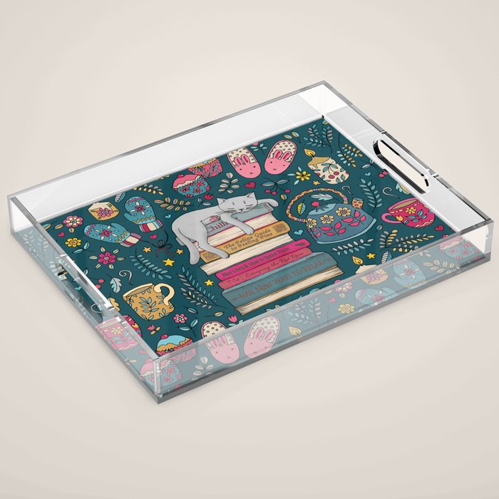 How to Hygge Like a Cat Acrylic Tray Gallery Image 1
