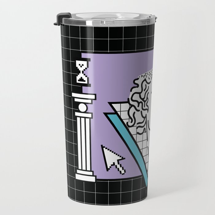 Apollo Vaporwave / greek god Travel Mug Gallery Image 3