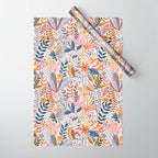 Colorful Jungle Garden Wrapping Paper Gallery Image 1