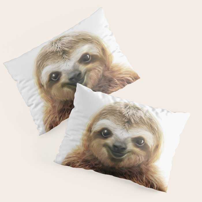 Young Sloth Pillow Sham Gallery Image 3