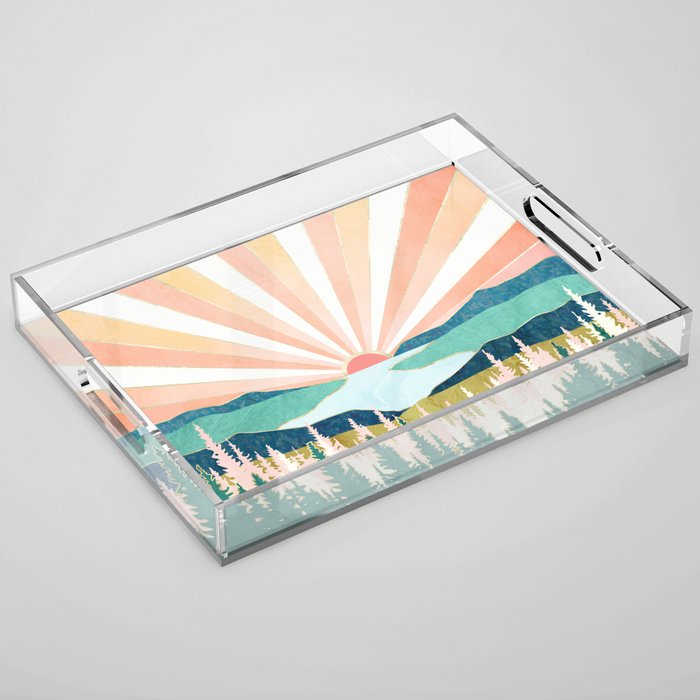 Summer Sunset Acrylic Tray Gallery Image 1
