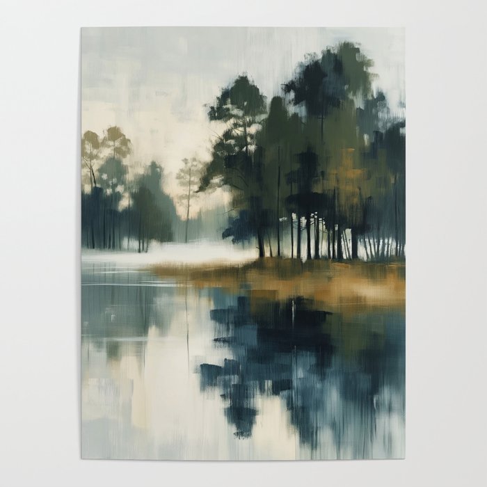 Country Lake II Poster Gallery Image 1