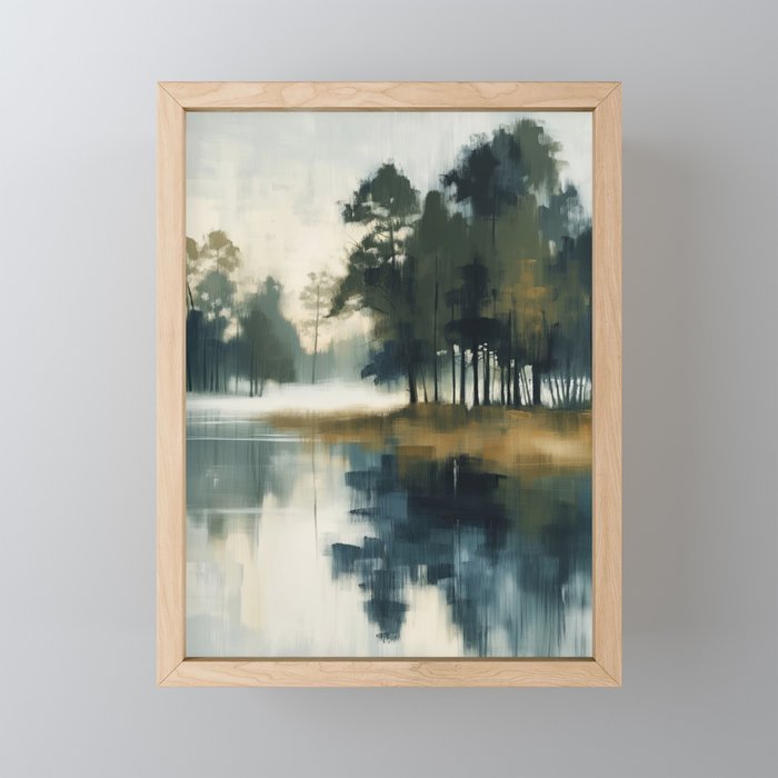 Country Lake II Mini Art Print Gallery Image 1