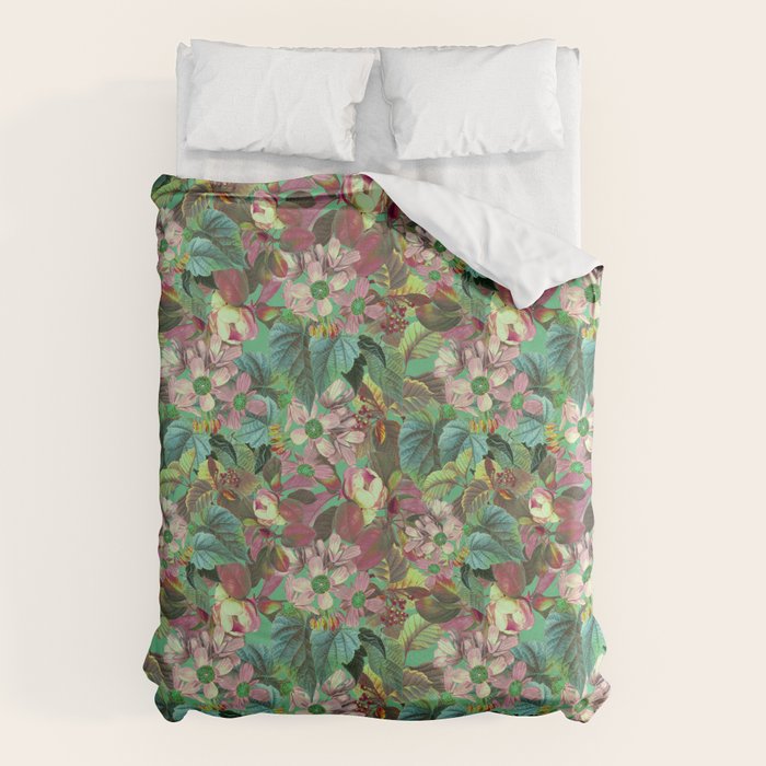 Multicolor Modern Floral Garden Duvet Cover Gallery Image 6