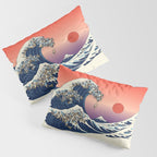 The Great Wave of Pug Pillow Sham Gallery Image 3