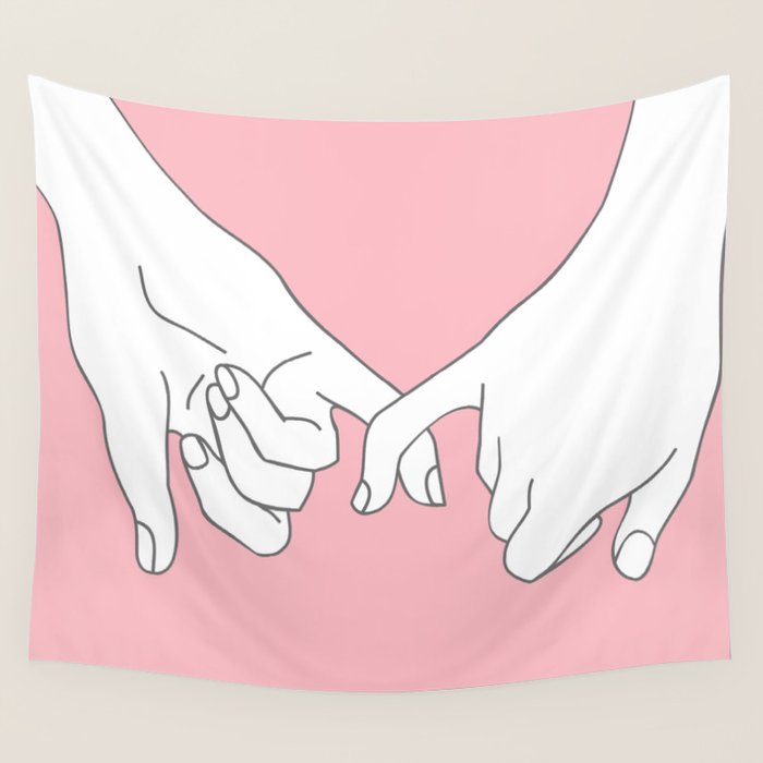 Pinky Promise 2 Wall Tapestry Gallery Image 4
