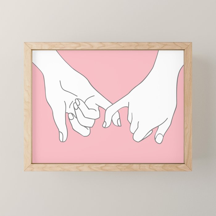 Pinky Promise 2 Mini Art Print Gallery Image 1