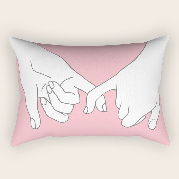 Pinky Promise 2 Rectangular Pillow Gallery Image 2