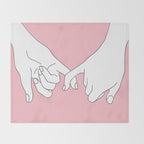 Pinky Promise 2 Throw Blanket Gallery Image 2