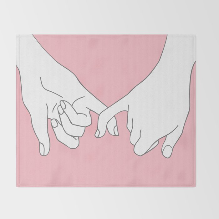 Pinky Promise 2 Throw Blanket Gallery Image 2