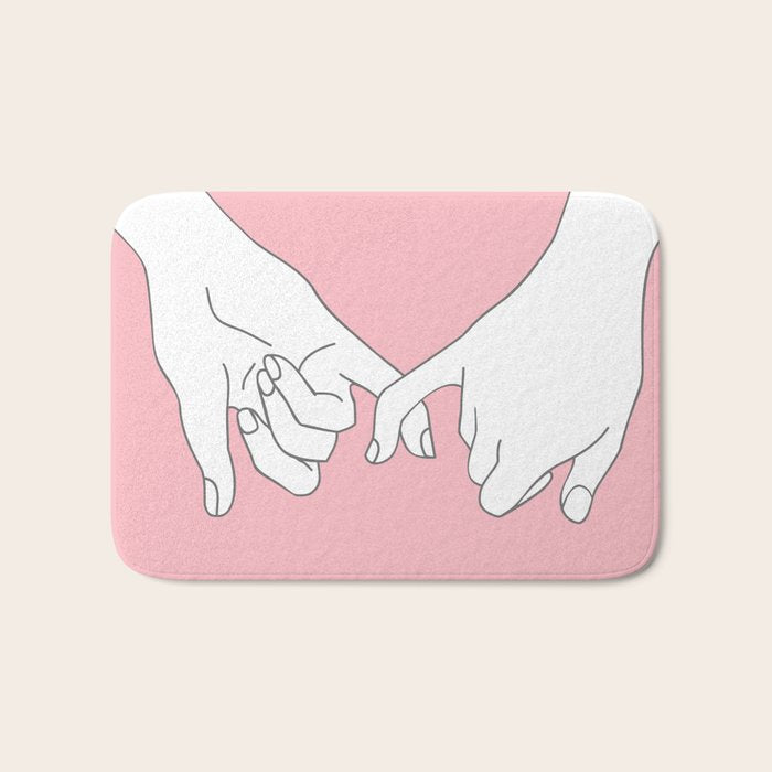 Pinky Promise 2 Bath Mat Gallery Image 1