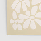 Retro Floral Neutral - Off-White and Beige Poster Gallery Image 3