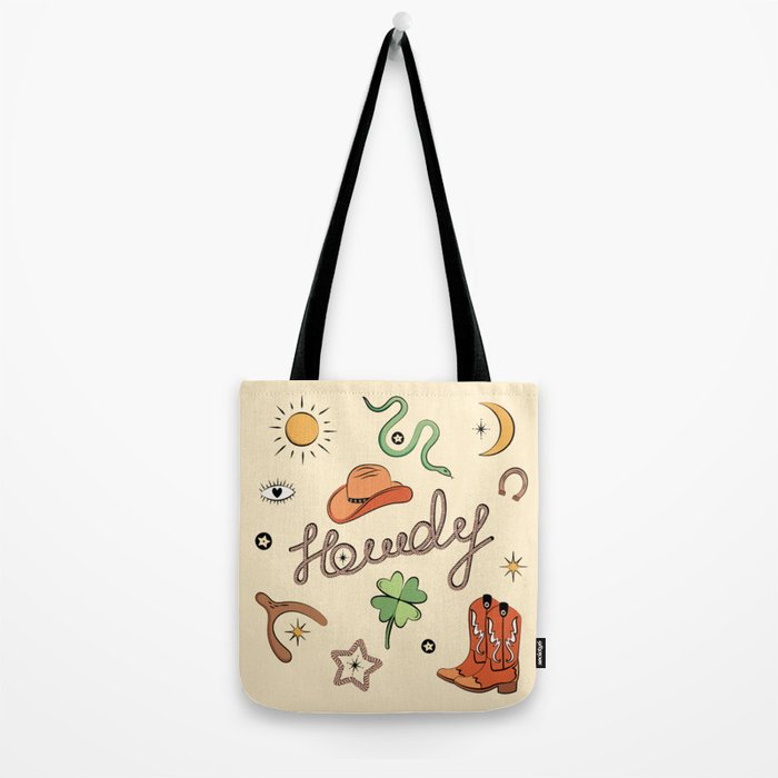 Howdy - Lucky Western Charms Tote Bag Gallery Image 2