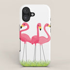 Cuban Pink Flamingos iPhone Case Gallery Image 1
