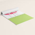 Cuban Pink Flamingos Yoga Mat Gallery Image 2