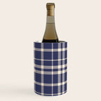 Denim Blue & White Festive Plaid Wine Chiller Gallery Image 3