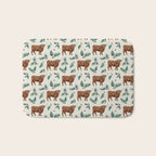 Farm house Christmas Burlap Bath Mat Gallery Image 1