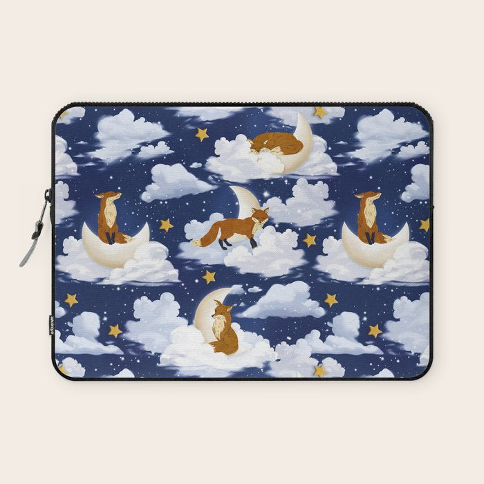 Enchanted Fox Moons Laptop Sleeve Gallery Image 1