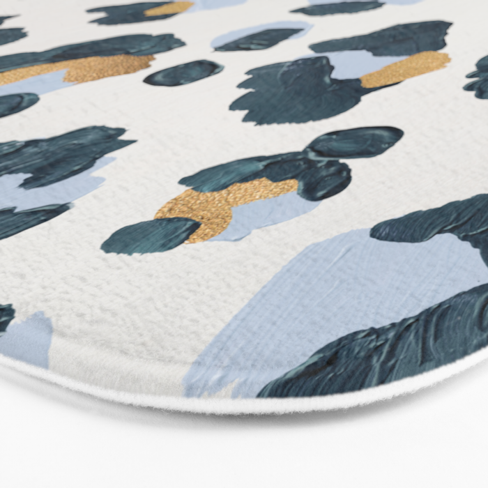 Snow Leopard Print Bath Mat Gallery Image 3