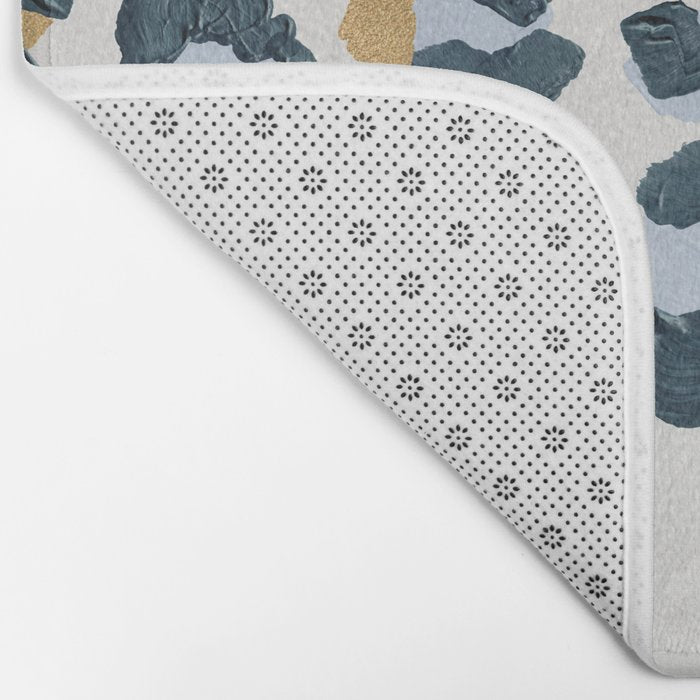 Snow Leopard Print Bath Mat Gallery Image 2