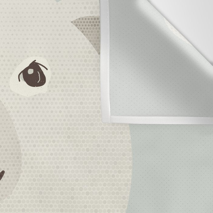 Whimsy Polar Bear, Animal Portrait Wall Tapestry Gallery Image 3