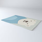 Whimsy Polar Bear, Animal Portrait Rug Gallery Image 3