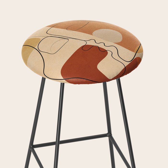 Abstract Line Kiss 2 Stool Gallery Image 2