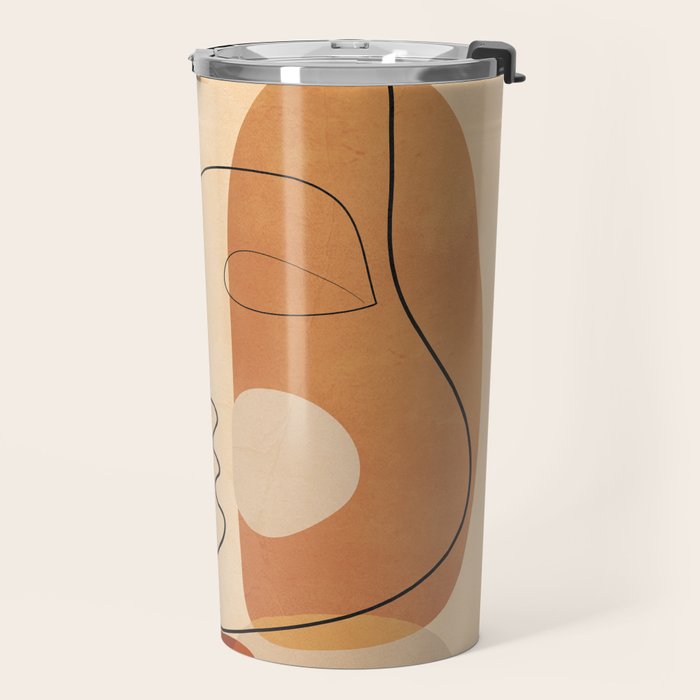 Abstract Line Kiss 2 Travel Mug Gallery Image 2