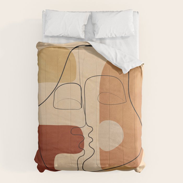 Abstract Line Kiss 2 Comforter Gallery Image 1