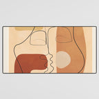 Abstract Line Kiss 2 Desk Mat Gallery Image 3