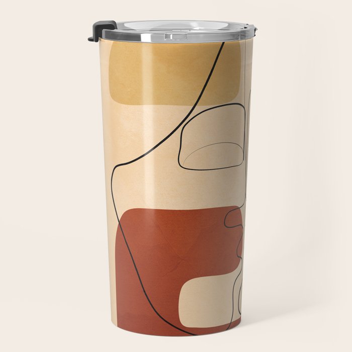 Abstract Line Kiss 2 Travel Mug Gallery Image 3