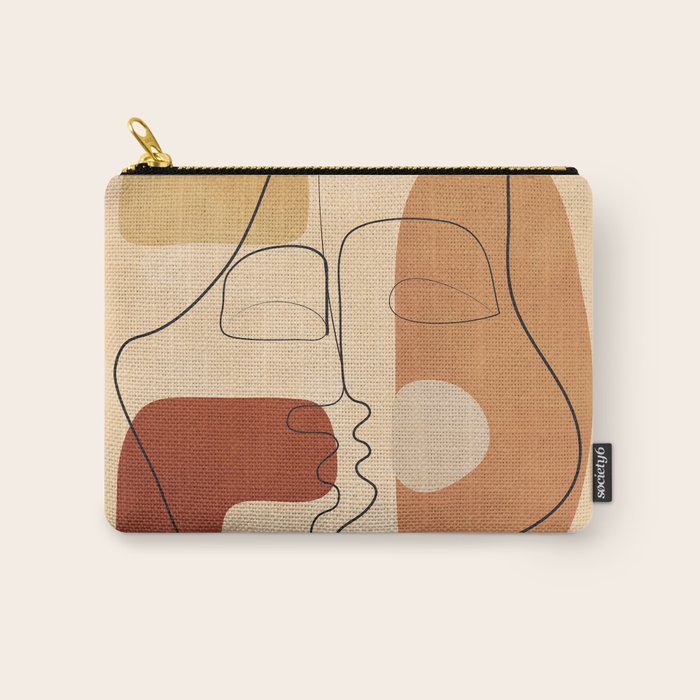 Abstract Line Kiss 2 Carry All Pouch Gallery Image 1