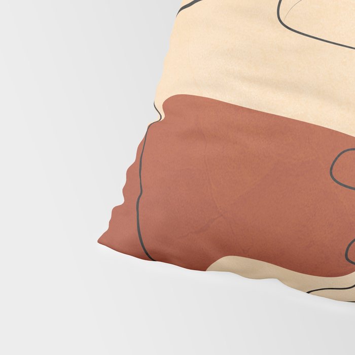Abstract Line Kiss 2 Pillow Sham Gallery Image 4